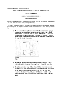 a) As shown on the map below, amend the Scheme map to apply a