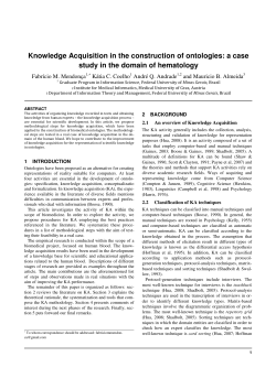 Knowledge Acquisition in the construction of ontologies