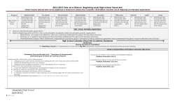 2012-2013 Year-at-a-Glance Beginning Level High School Visual Arts