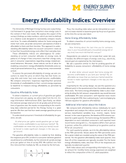 Overview - University of Michigan Energy Institute