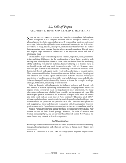 2.2. Soils of Papua - Alfred Hartemink Homepage