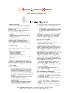 Ankle Sprain - haymarketchiropractic.com