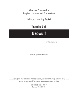 Beowulf - Advanced Placement Teaching Unit Sample PDF