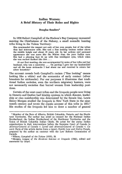 Indian Women: A Brief History of Their Roles and Rights Douglas
