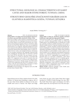 STRUCTURAL GEOLOGICAL CHARACTERISTICS OF