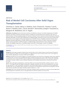Risk of Merkel Cell Carcinoma After Solid Organ