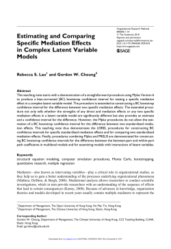 Estimating and Comparing Specific Mediation Effects in Complex