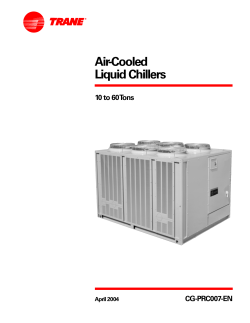 Air-Cooled Liquid Chillers 10&ndash;60 Tons