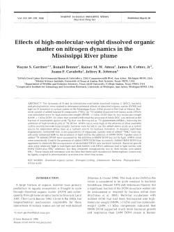 Effects of high-molecular-weight dissolved organic