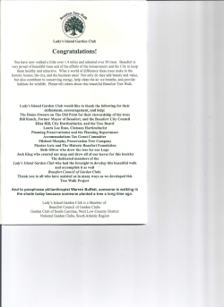 Back Cover - Lady`s Island Garden Club