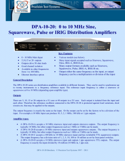 DPA-10-20 - Precision Test Systems