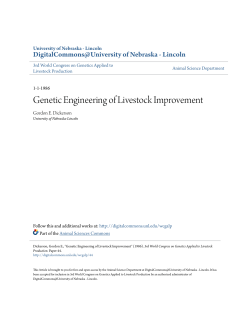 Genetic Engineering of Livestock Improvement