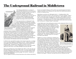 The Underground Railroad in Middletown
