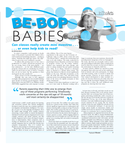 Be-Bop Babies: Can Music Classes Really Create Mini Maestros