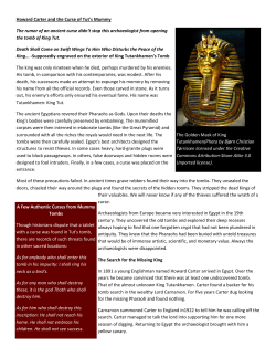 Howard Carter and the Curse of Tut - The Official Site