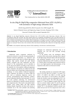 In situ (Mg2Si+MgO)/Mg composites fabricated from AZ91