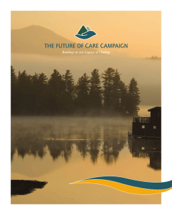 Brochure - Future of Care Campaign