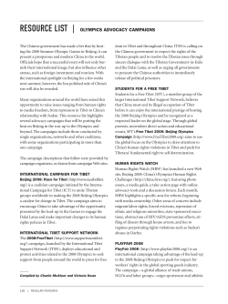 olympics advocacy campaigns