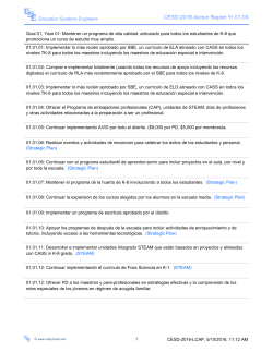 CESD-2016-Action Report Yr 01-03