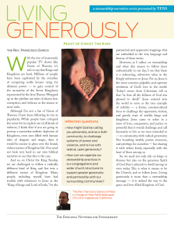 a stewardship narrative series presented by TENS