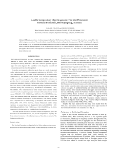 A sulfur isotope study of pyrite genesis: The Mid