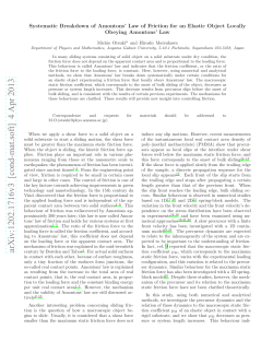 Systematic Breakdown of Amontons` Law of Friction for an Elastic