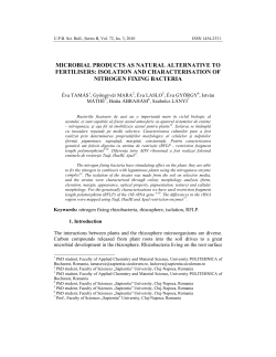 microbial products as natural alternative to fertilisers