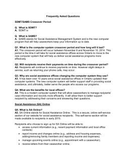 Frequently Asked Questions SDMT/SAMS Crossover Period Q. What