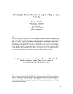 Revealing the Relationship between Ship Crowding and Slave