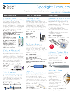 National Offers - Dentsply Sirona