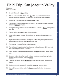 Field Trip: San Joaquin Valley