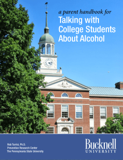 Talking with College Students About Alcohol