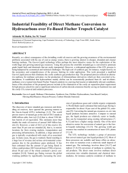Industrial Feasiblity of Direct Methane Conversion to Hydrocarbons