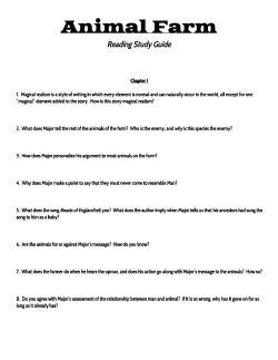 Animal Farm - Mr. Martinez`s English Class