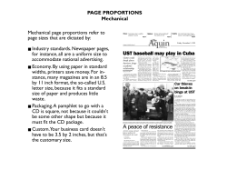 page sizes - University of St. Thomas