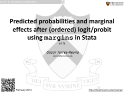 Predicted probabilities and marginal effects after (ordered) logit