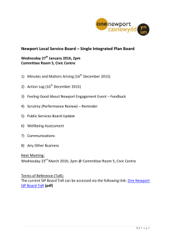 Papers - SIP Board (27th Jan 2016)