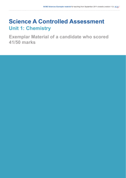 Science A Controlled Assessment - science