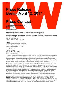 - KW Institute for Contemporary Art