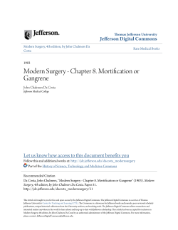 Modern Surgery - Chapter 8. Mortification or Gangrene