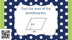Find the area of the parallelogram.