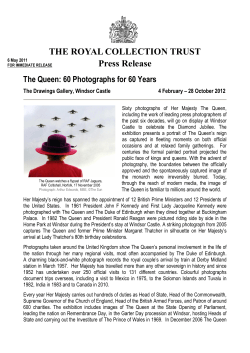 SIXTY PHOTOGRAPHS 2012 Press Release