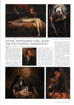 gothic nightmares: fuseli. blake and the romantic imagination