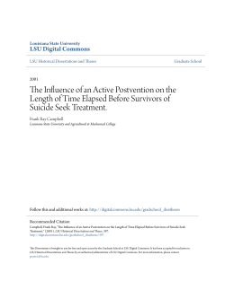 The Influence of an Active Postvention on the Length of Time