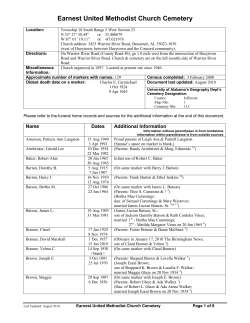 Earnest United Methodist Church Cemetery