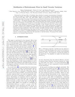 Stabilization of Hydrodynamic Flows by Small Viscosity Variations