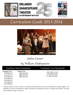 Study Guide - Orlando Shakespeare Theater