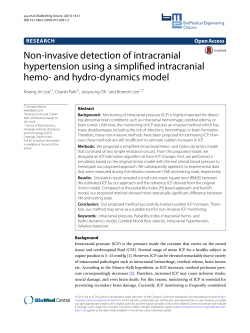 Non-invasive detection of intracranial hypertension using a