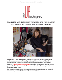 thanks to michele burke, the work of a film