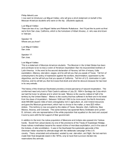 Part 3: Statement from Mexican American students